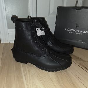 London Fog Black Waterproof Boots